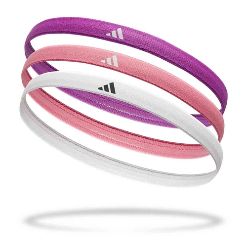 Adidas 3-pack Hårband - Lila/Pink/Vit